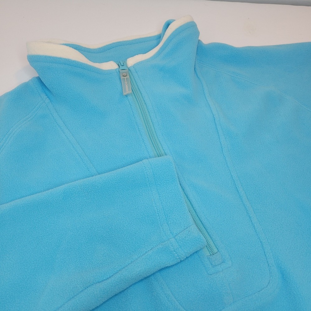 Sunice‎ Blue Fleece 1/4 Zip Pullover Sweatshirt Women's M Warm Cozy Lounge Wear